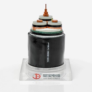 銅芯交聯聚乙烯絕緣聚氯乙烯護套鋼帶鎧裝電力電纜